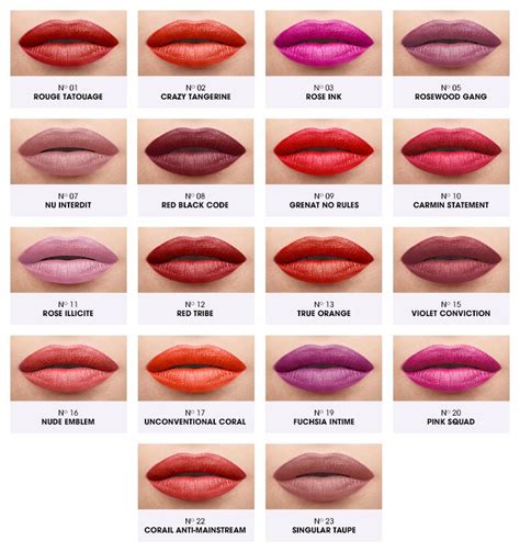 ysl matte liquid lipstick swatches